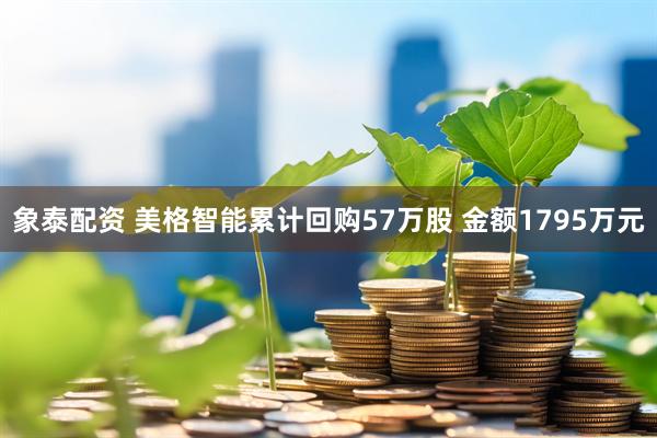 象泰配资 美格智能累计回购57万股 金额1795万元