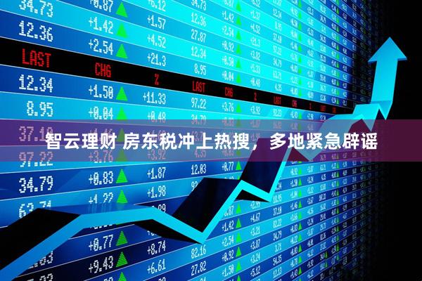 智云理财 房东税冲上热搜，多地紧急辟谣
